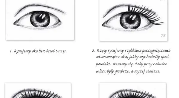 Jak narysować rzęsy krok po kroku? Realizm dla początkujących